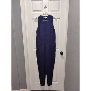 NWOT Cupcakes‎ And Cashmere Sleeveless Jumpsuit Women's Size 8 Navy blue Rayon